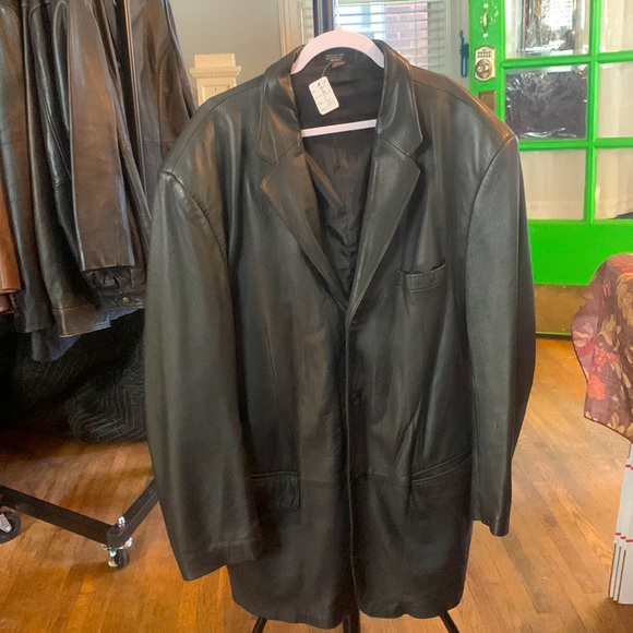 J. FERRAR LEATHER JACKET - Picture 1 of 5